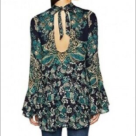 NWT Free People Lady Luck Boho Printed Tunic - Picture 7 of 7